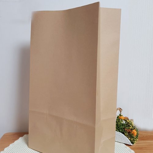 두꺼운(80g)크라프트 봉투(대 23*11.5*40cm/100장)식품지.베이커리봉투.친환경.비닐대체봉투