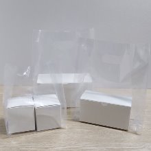 카페배달용 PE투명비닐쇼핑백(5가지사이즈 /100장)베이커리포장.디저트배달.카페포장비닐