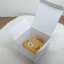 화이트 쿠키상자(중)(10x10x6.5cm /10장)쿠키포장.쿠키택배